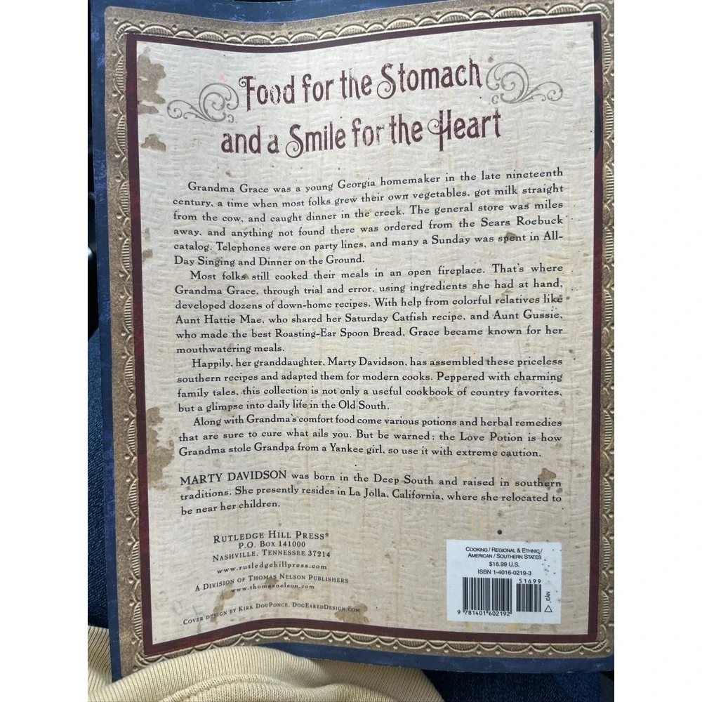 Grandma Grace's Southern Favorites Cookbook‎ Marty Davidson 2005